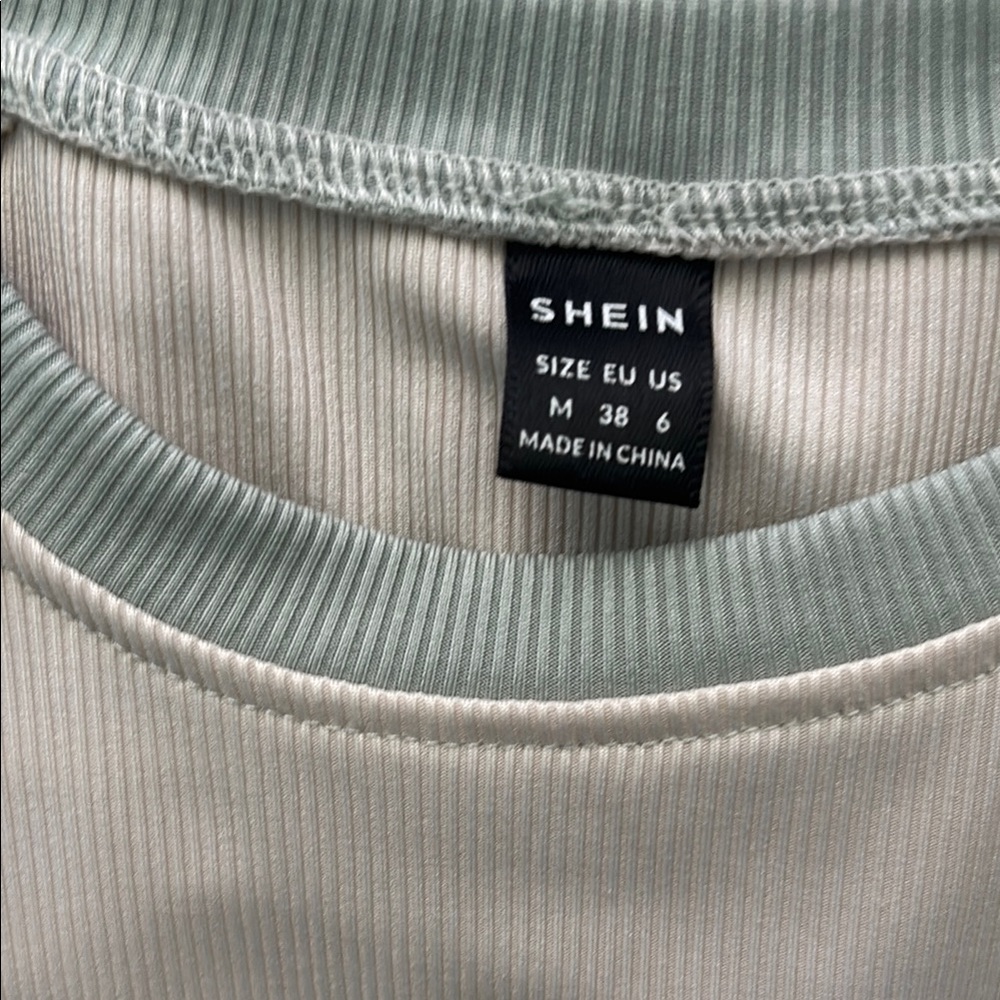 Shein Two-Tone Ribbed Top - Picture 2 of 5